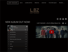 Tablet Screenshot of ladybazaarmusic.com